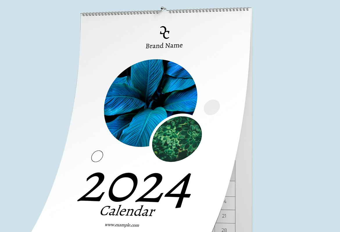 طرح بندی طراحی تقویم 2024