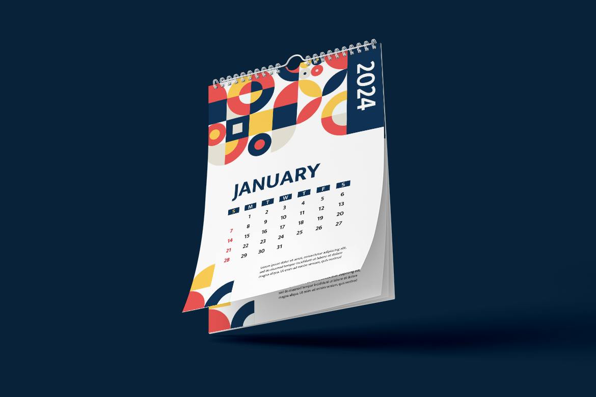 قالب Calendar Flyer Ai EPS 2024
