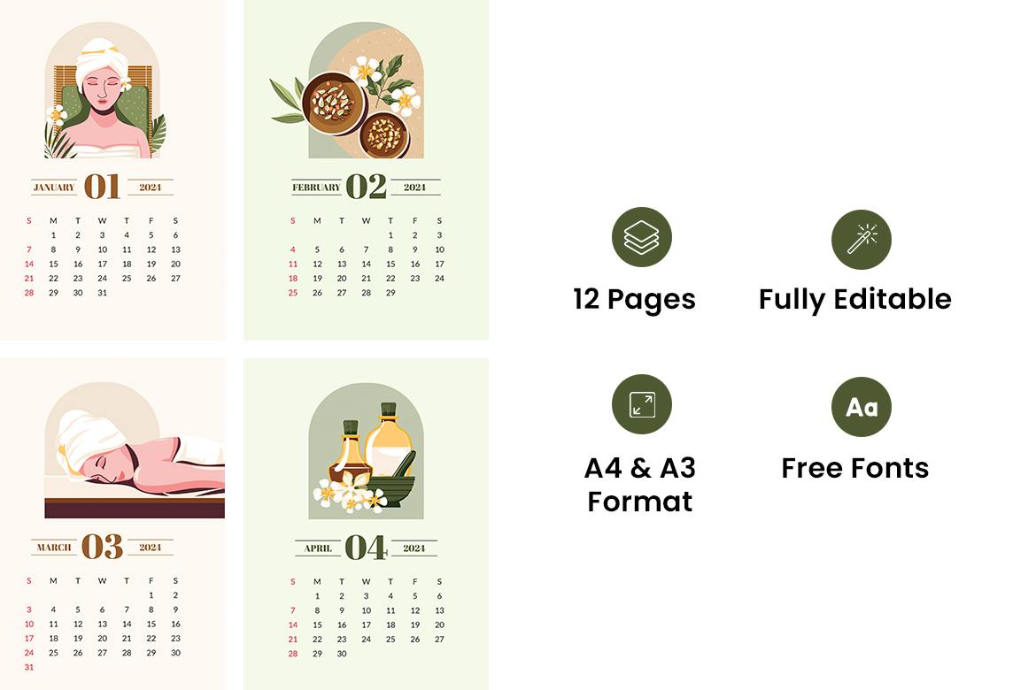 قالب Calendar Flyer Ai EPS 2024