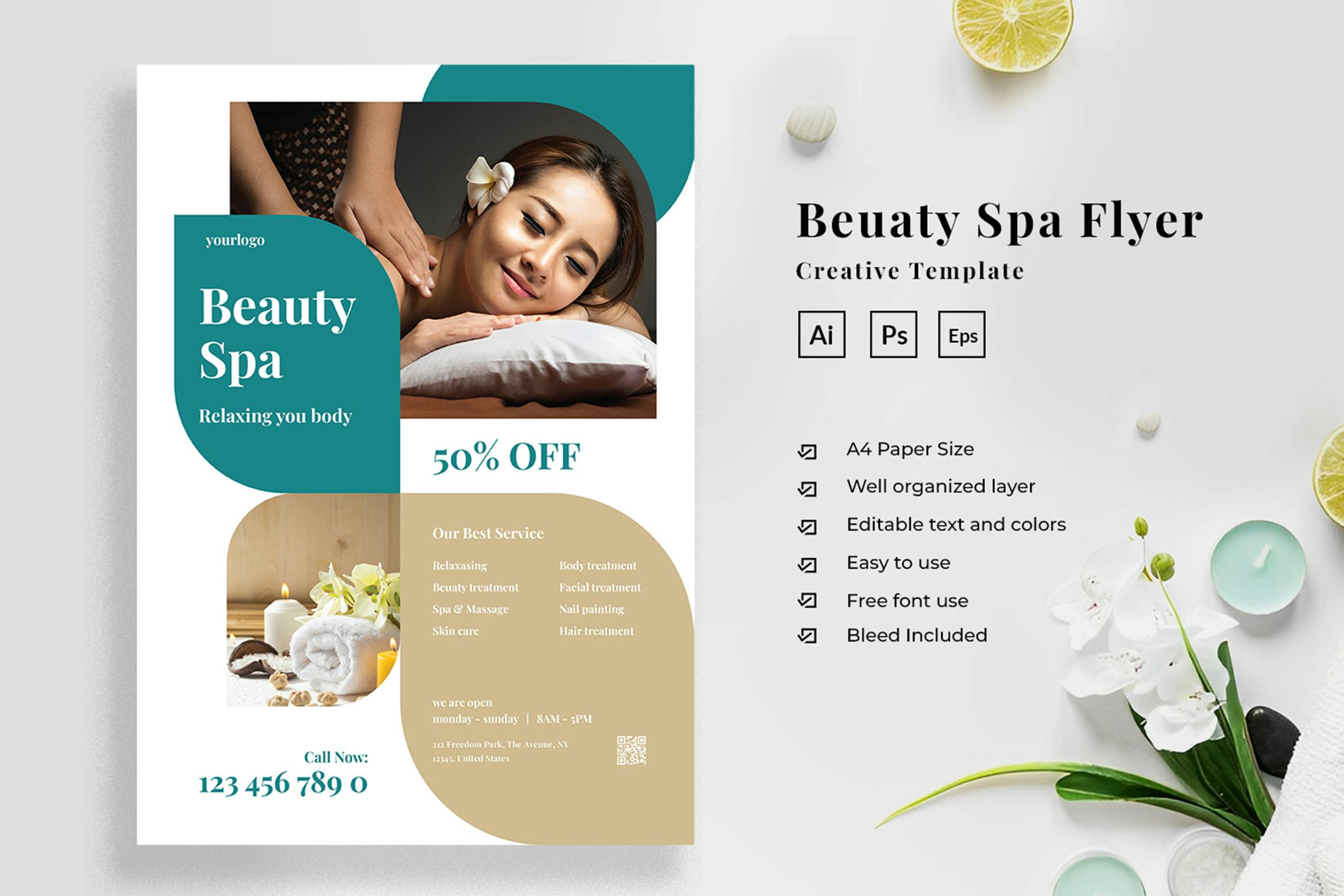 قالب Beauty Spa Flyer
