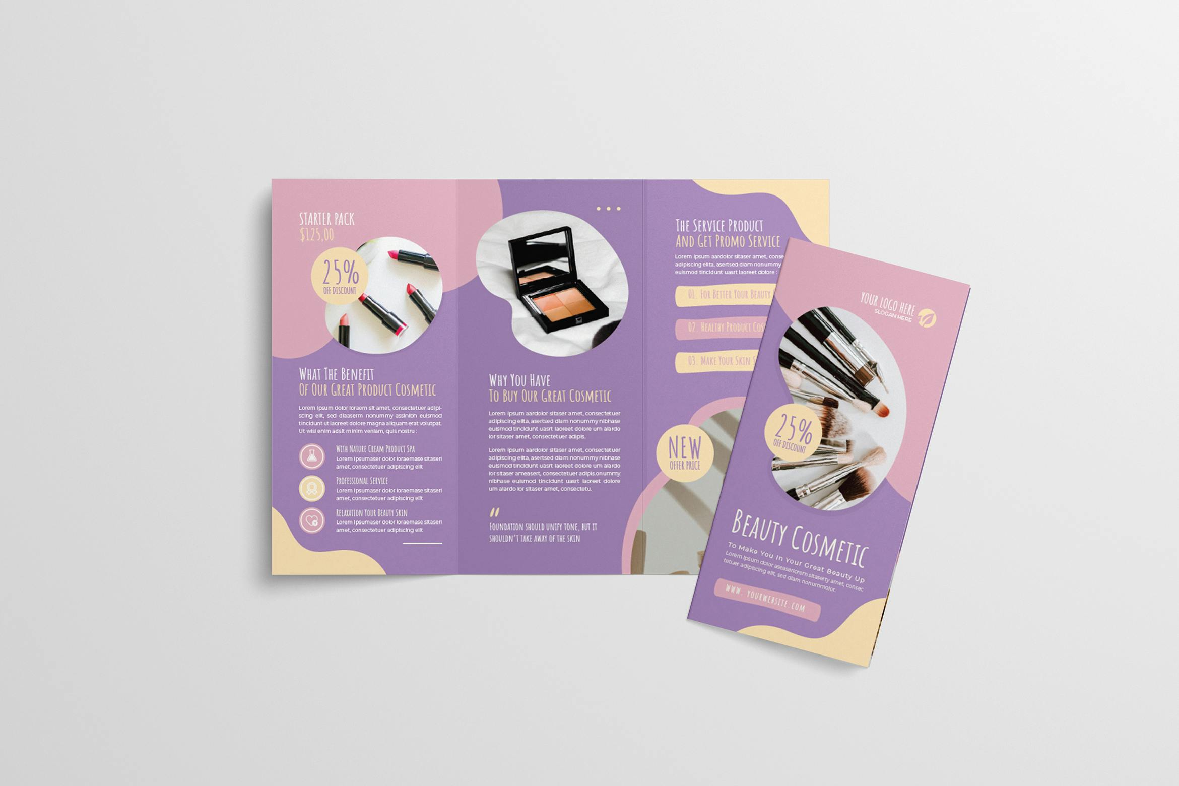بروشور Cosmetic Trifold