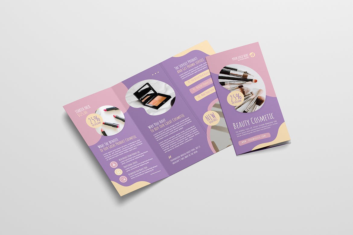 بروشور Cosmetic Trifold
