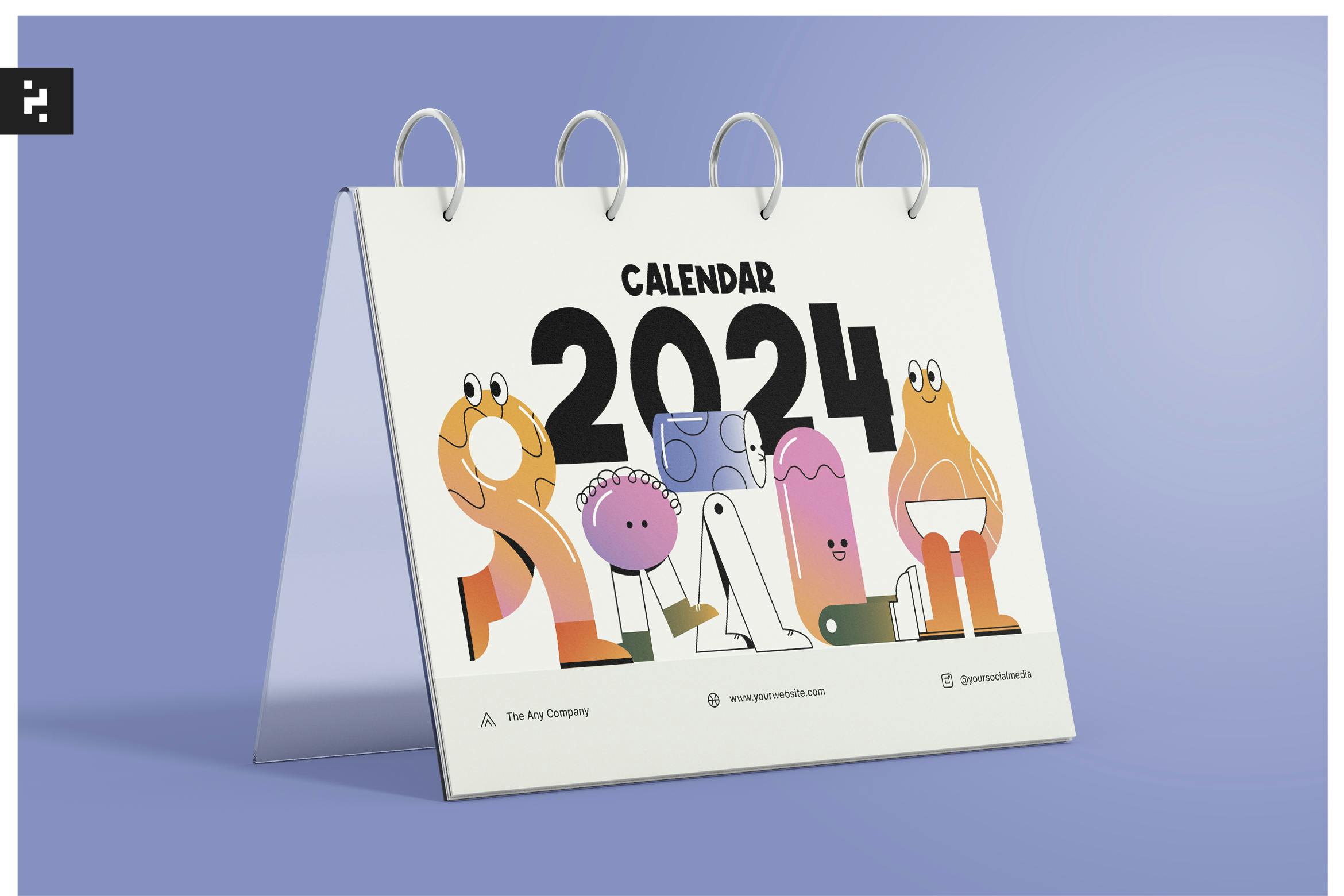 تقویم رومیزی Creative 2024