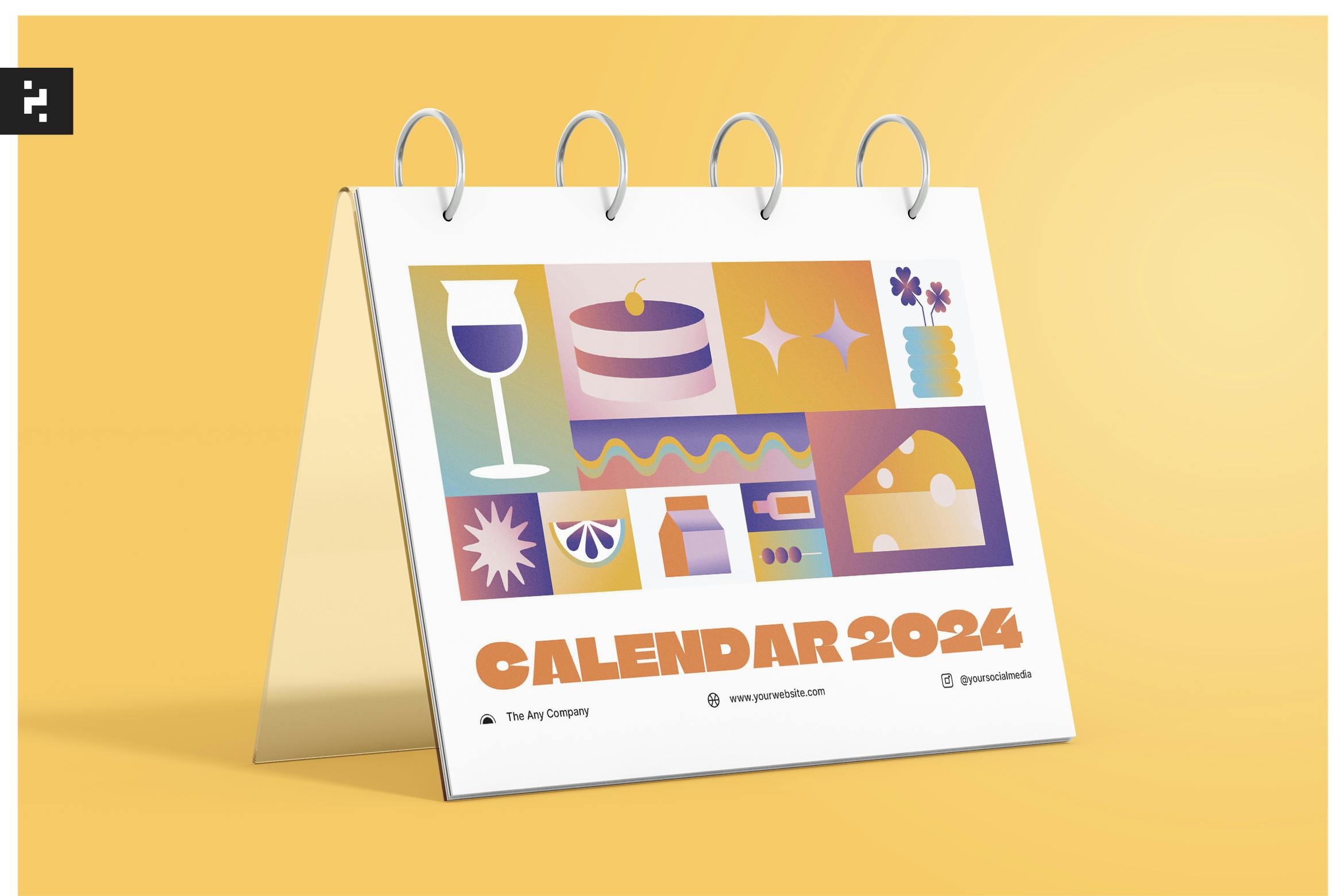 تقویم Creative Gradient 2024