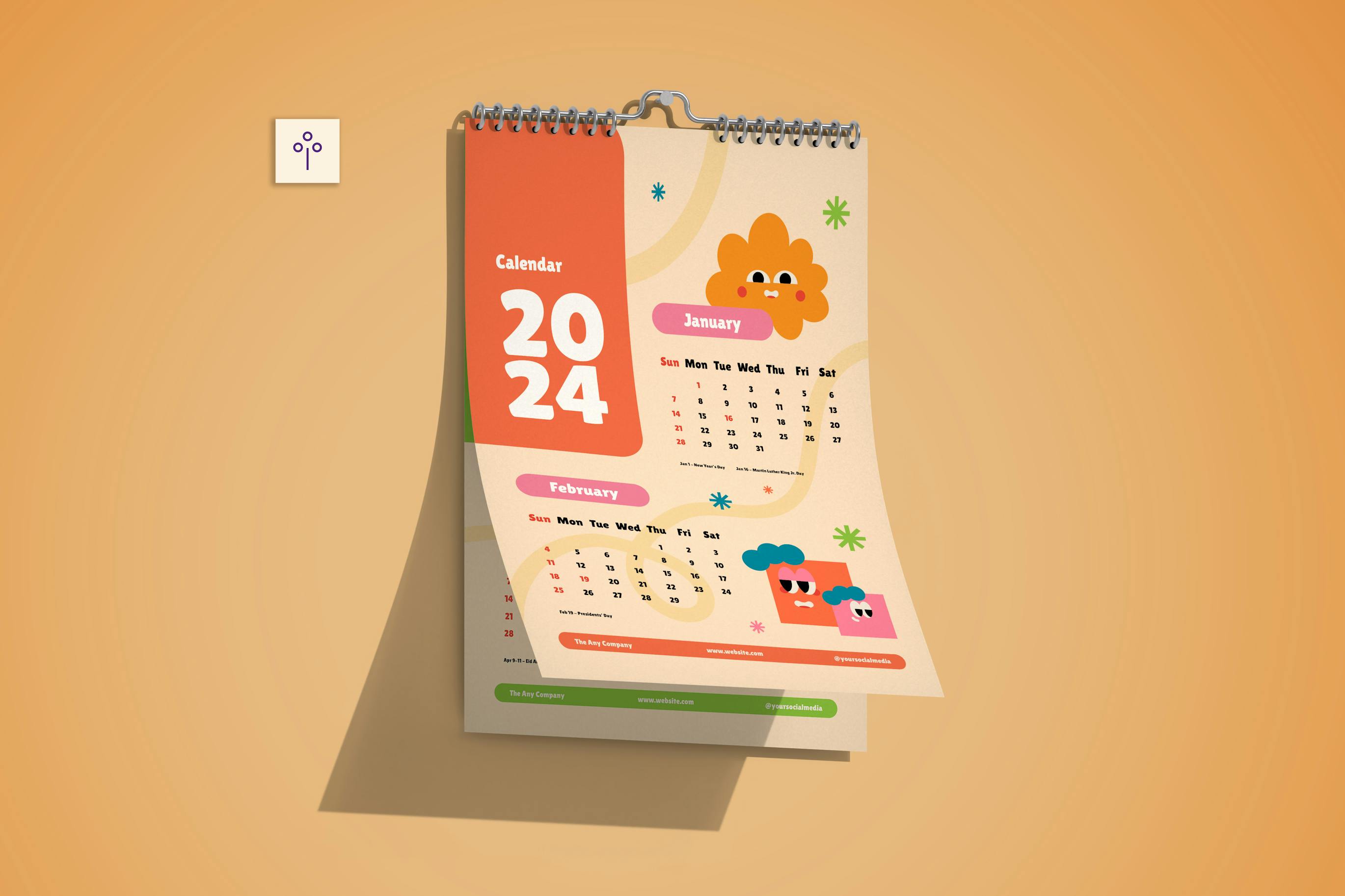 Creative Groovy 2024 Calender 006