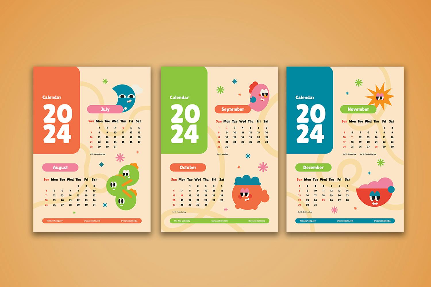 Creative Groovy 2024 Calender 006