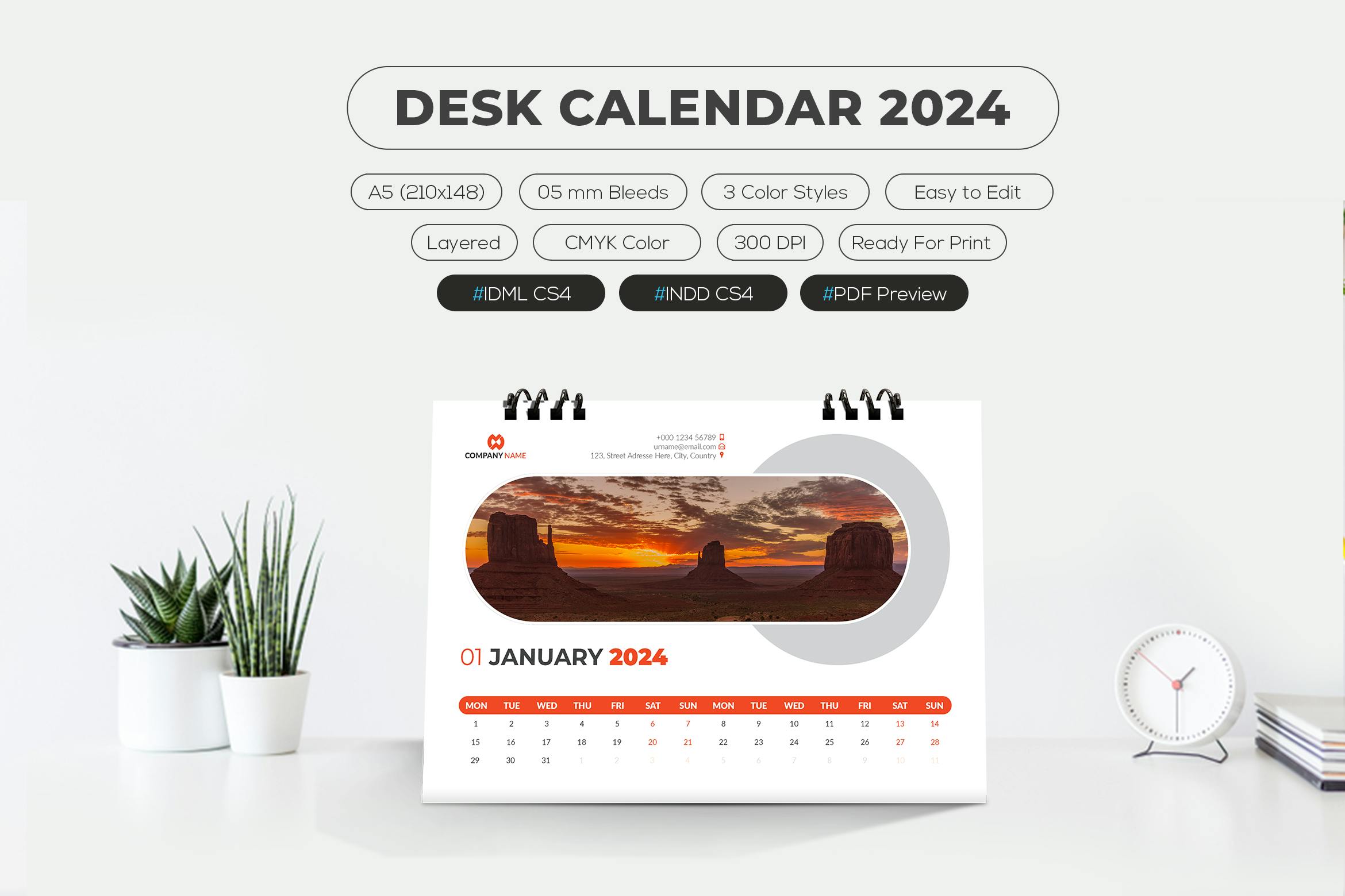 تقویم رومیزی 2024