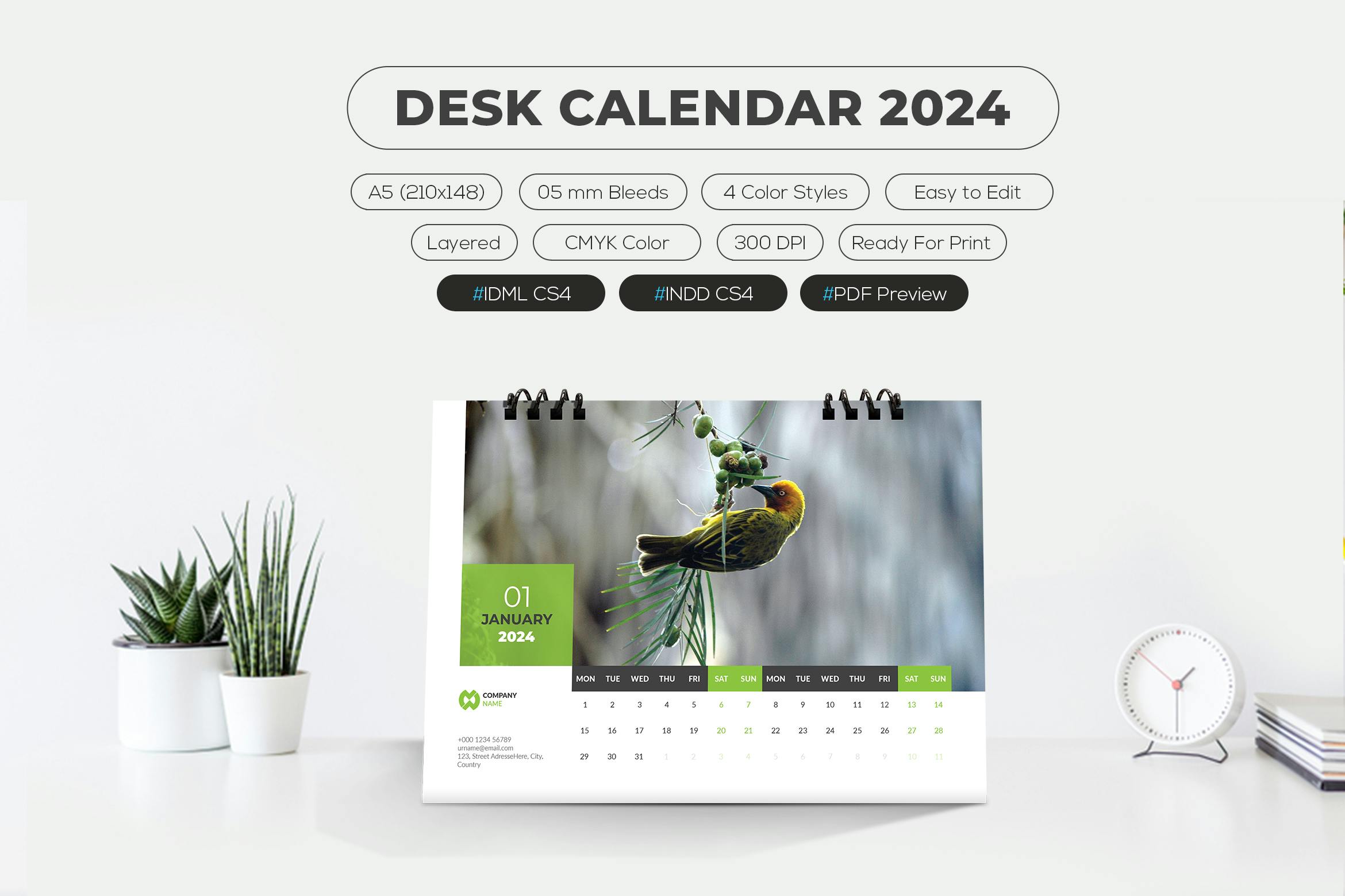 تقویم رومیزی 2024