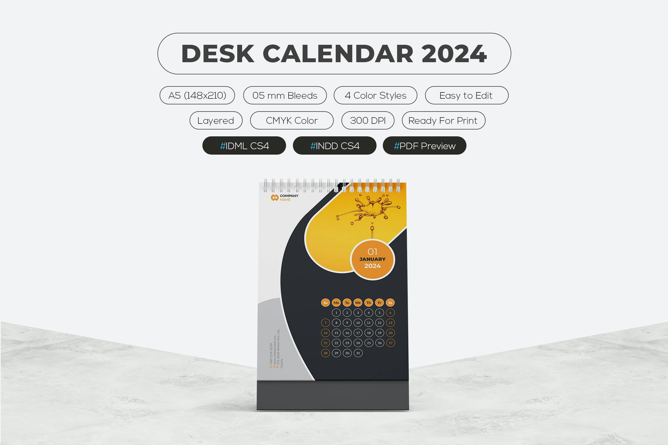 تقویم رومیزی 2024
