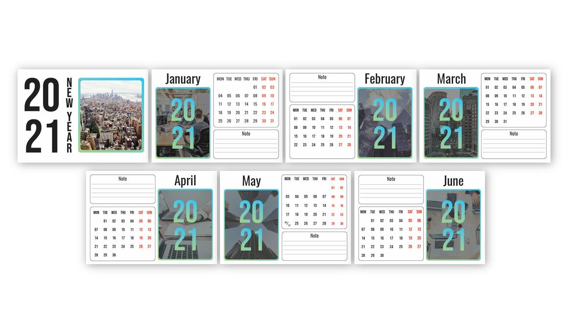 Skyscraper Calendar 2021 – قالب تقویم