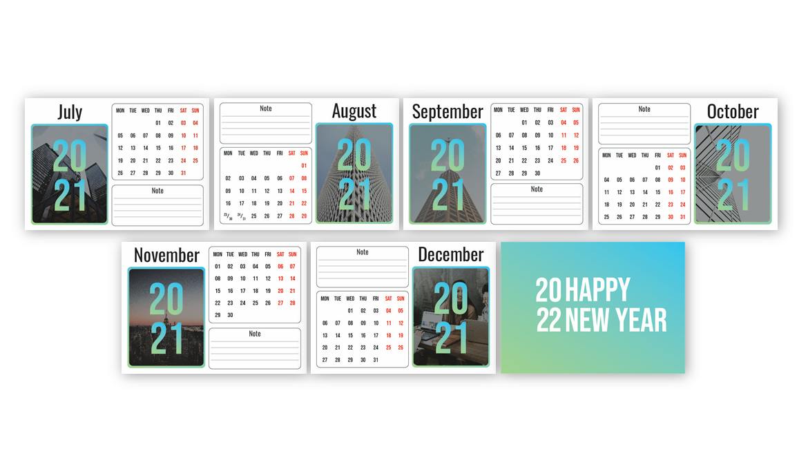 Skyscraper Calendar 2021 – قالب تقویم
