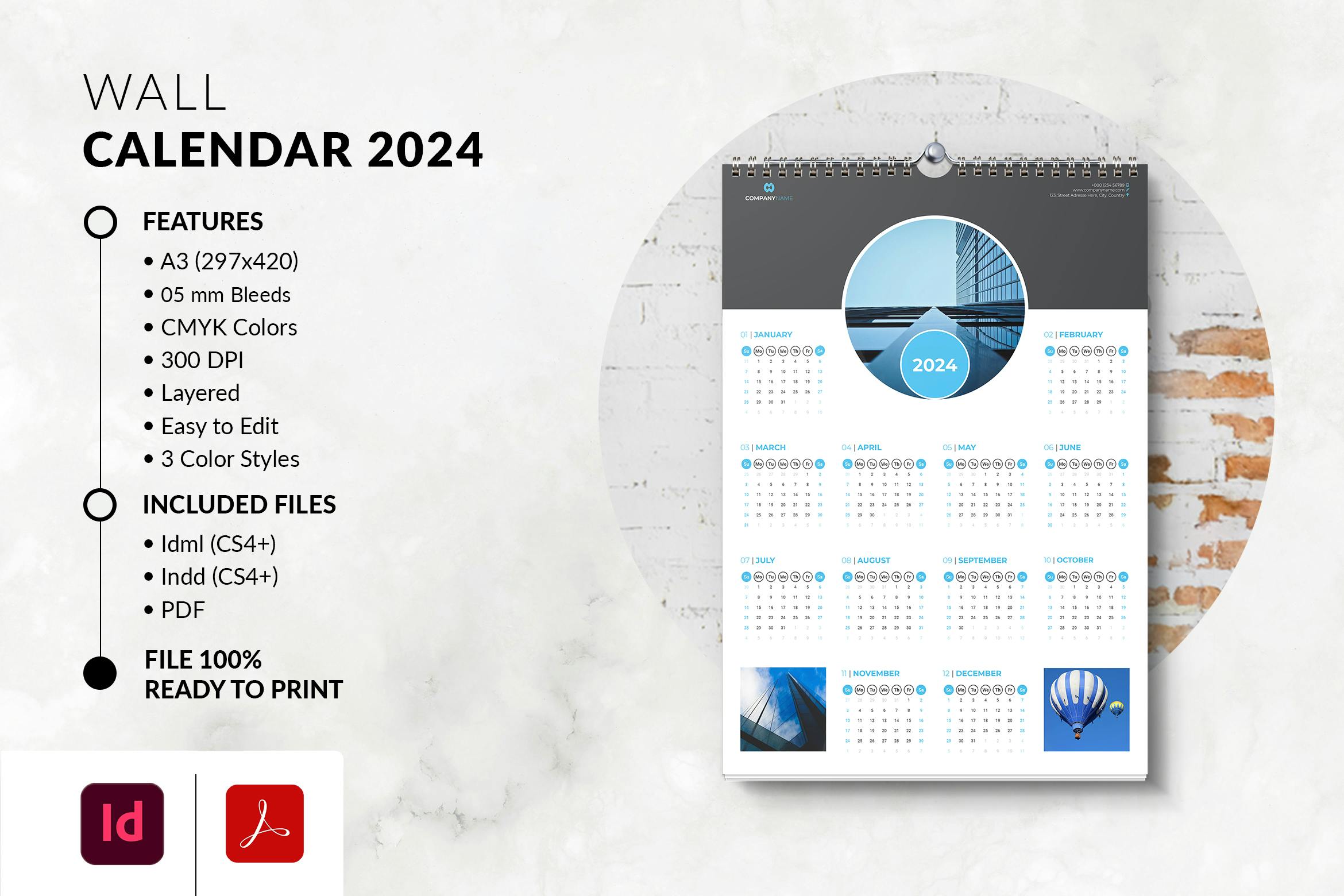 تقویم دیواری 2024