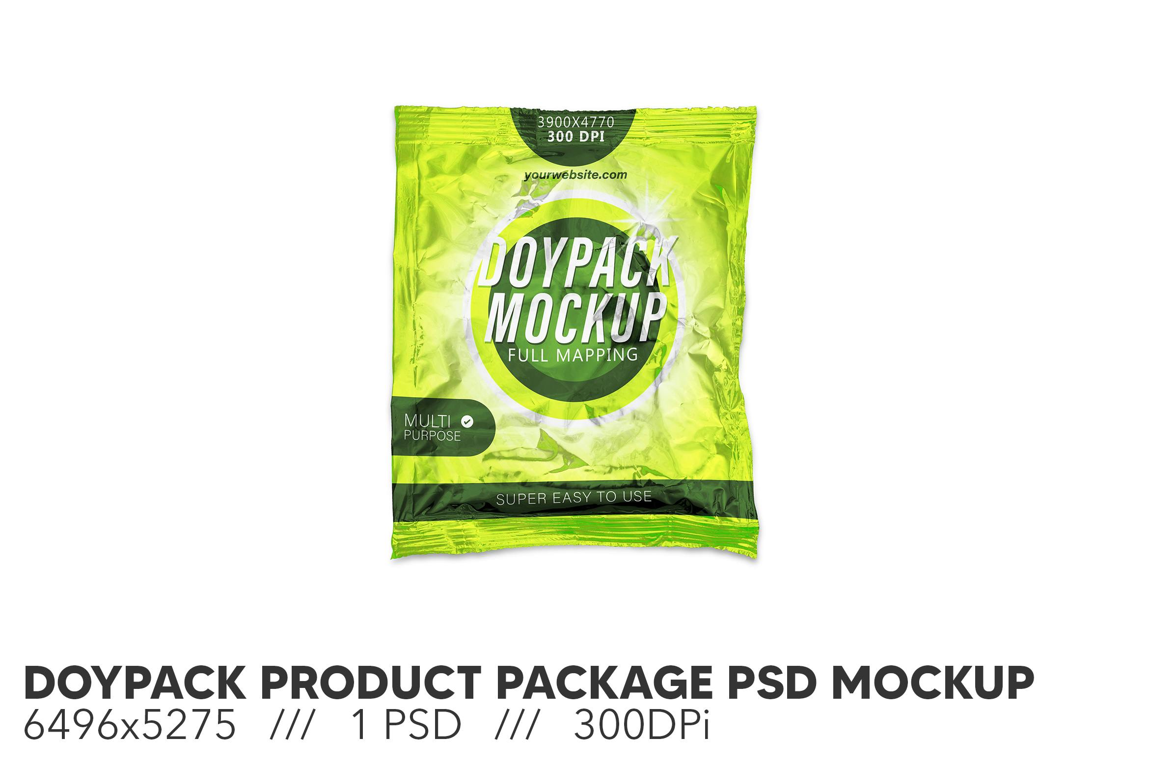 بسته محصول Doypack Mockup PSD