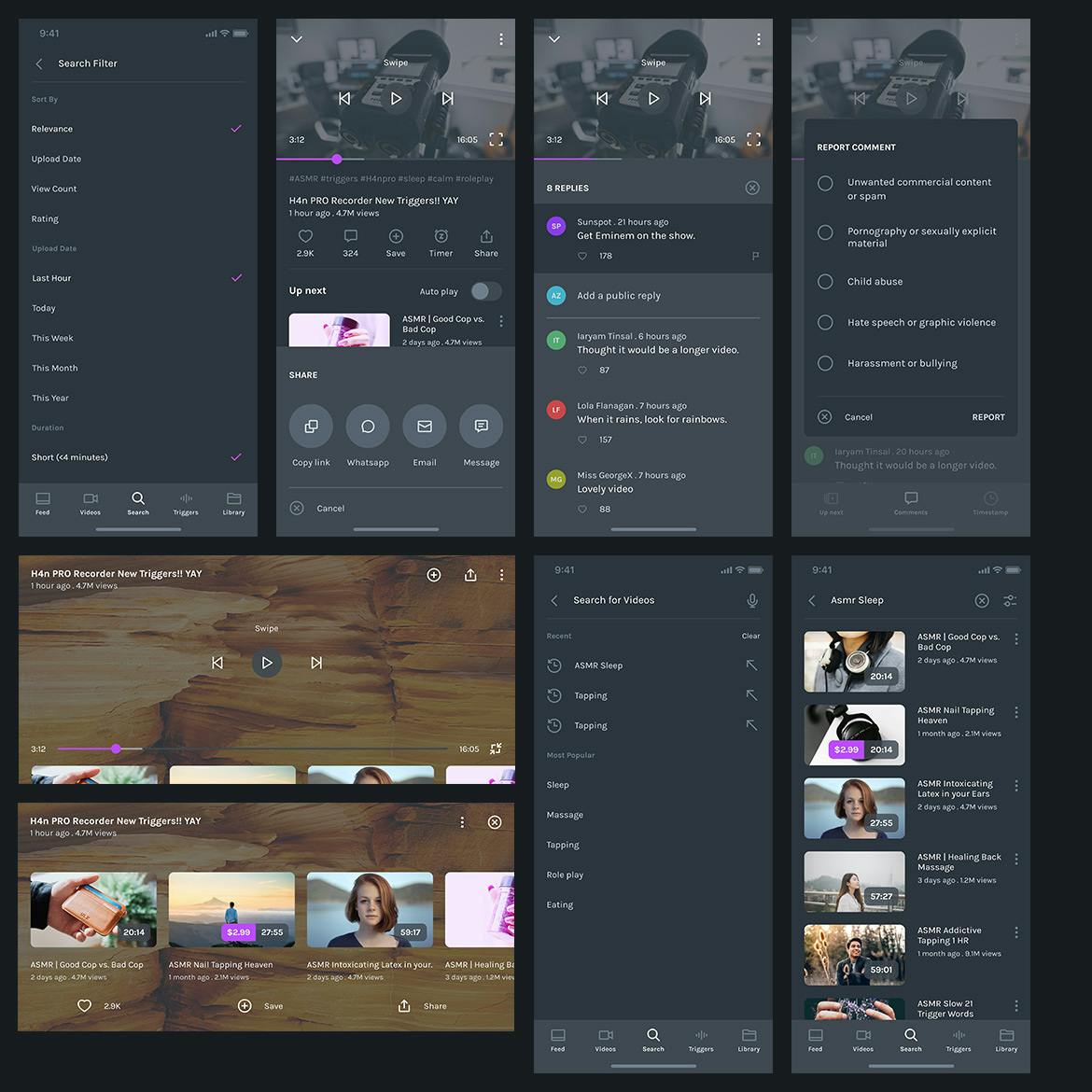 قالب Asmire App Figma