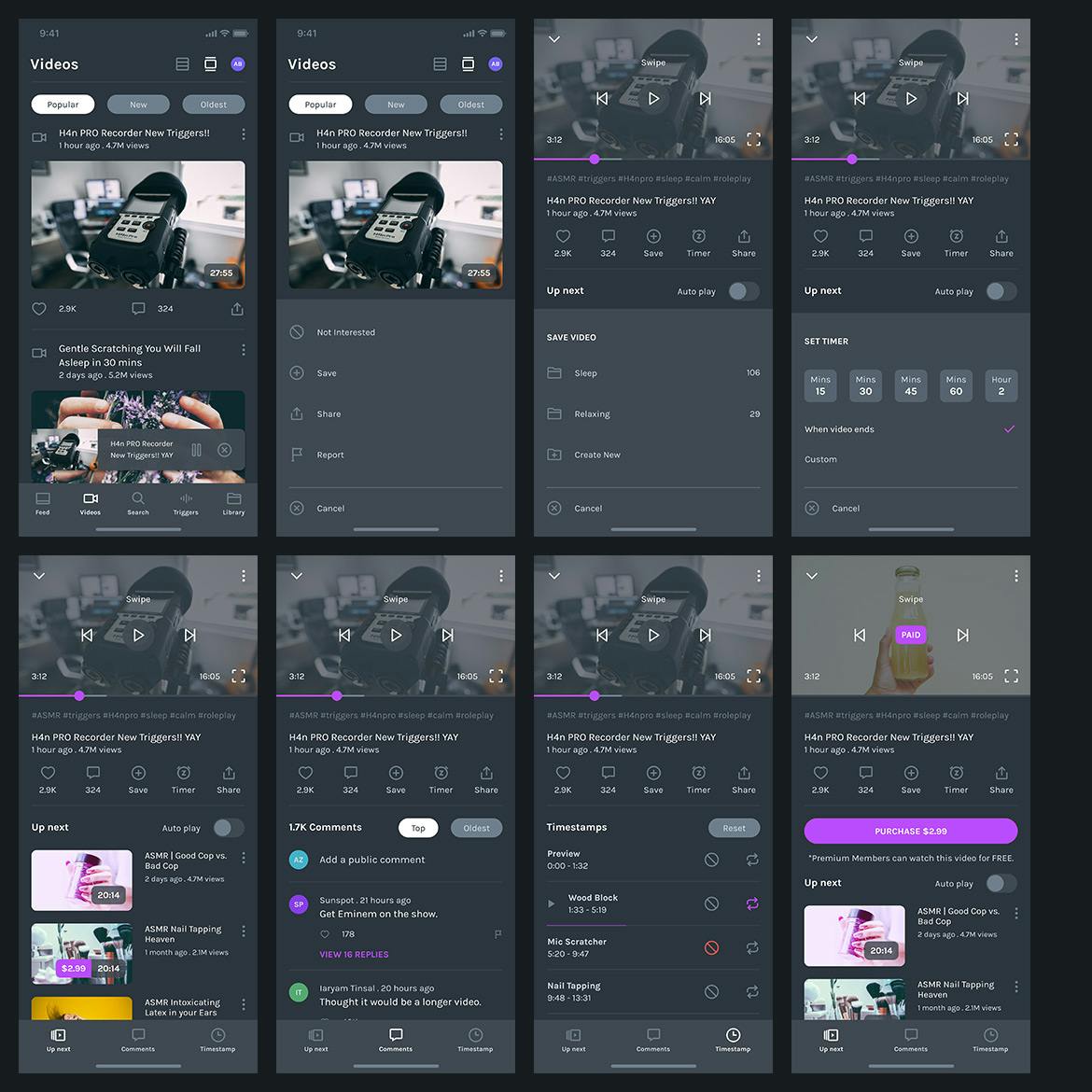 قالب Asmire App Figma