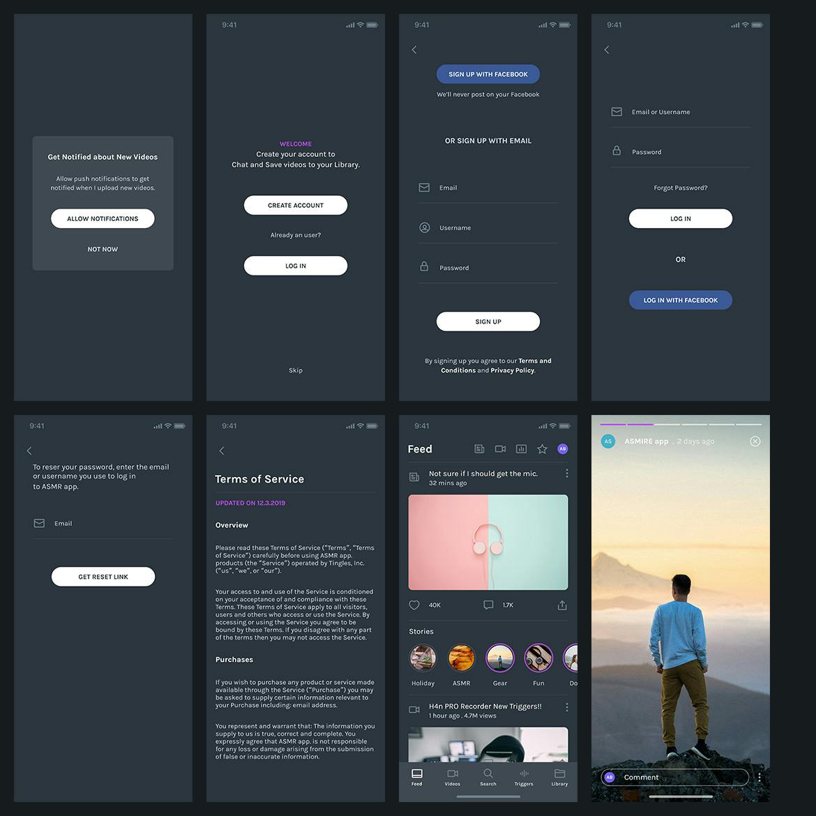 قالب Asmire App Figma