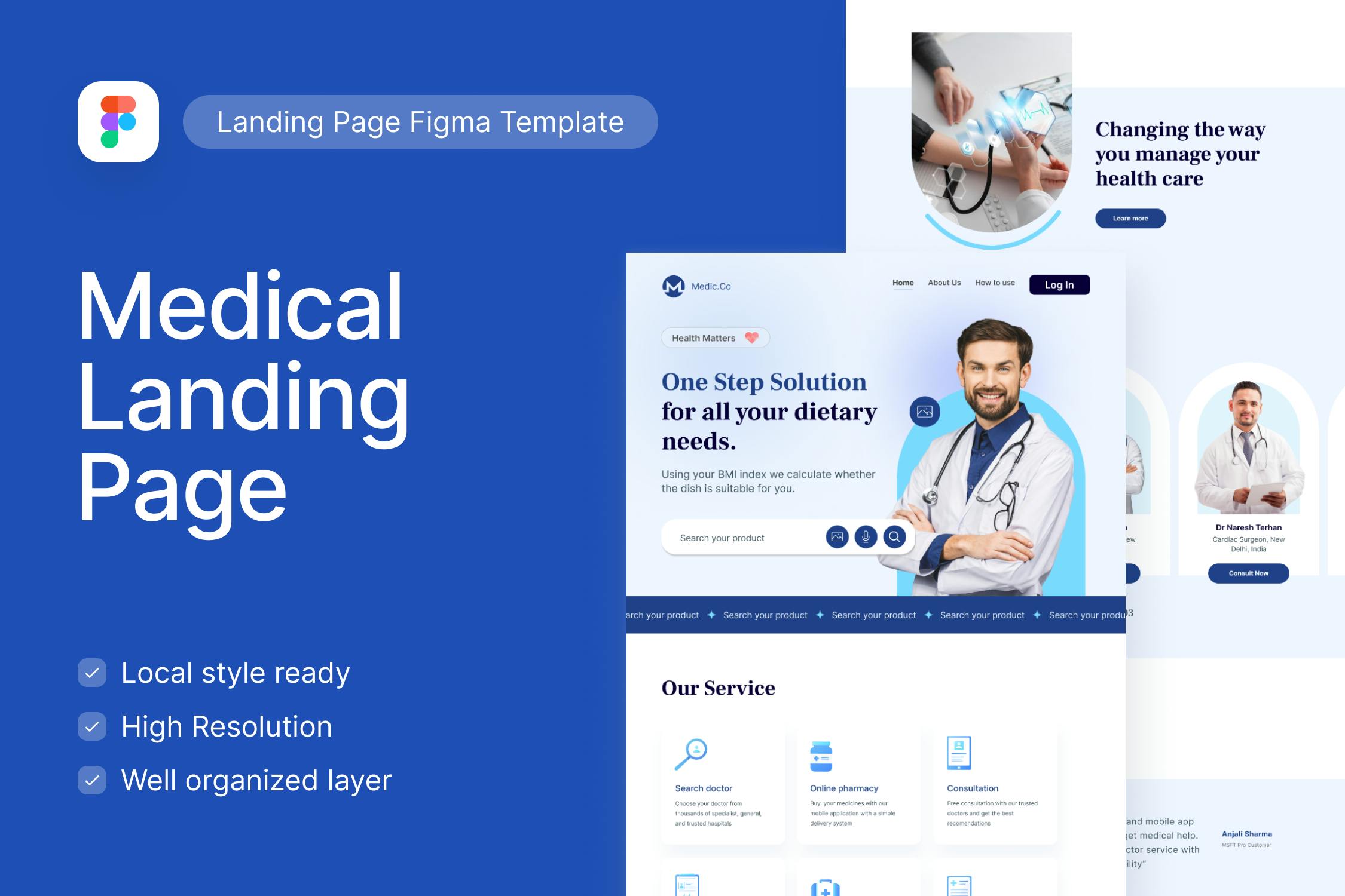 قالب Medic co Medical Figma