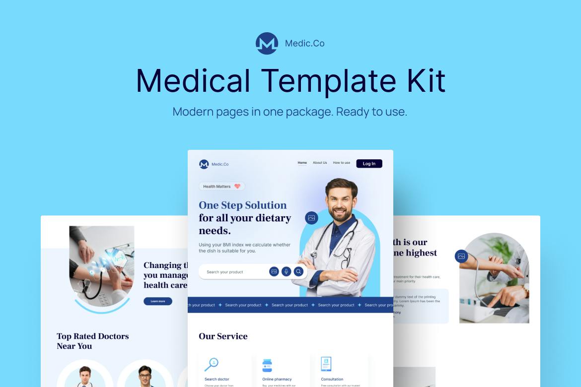 قالب Medic co Medical Figma