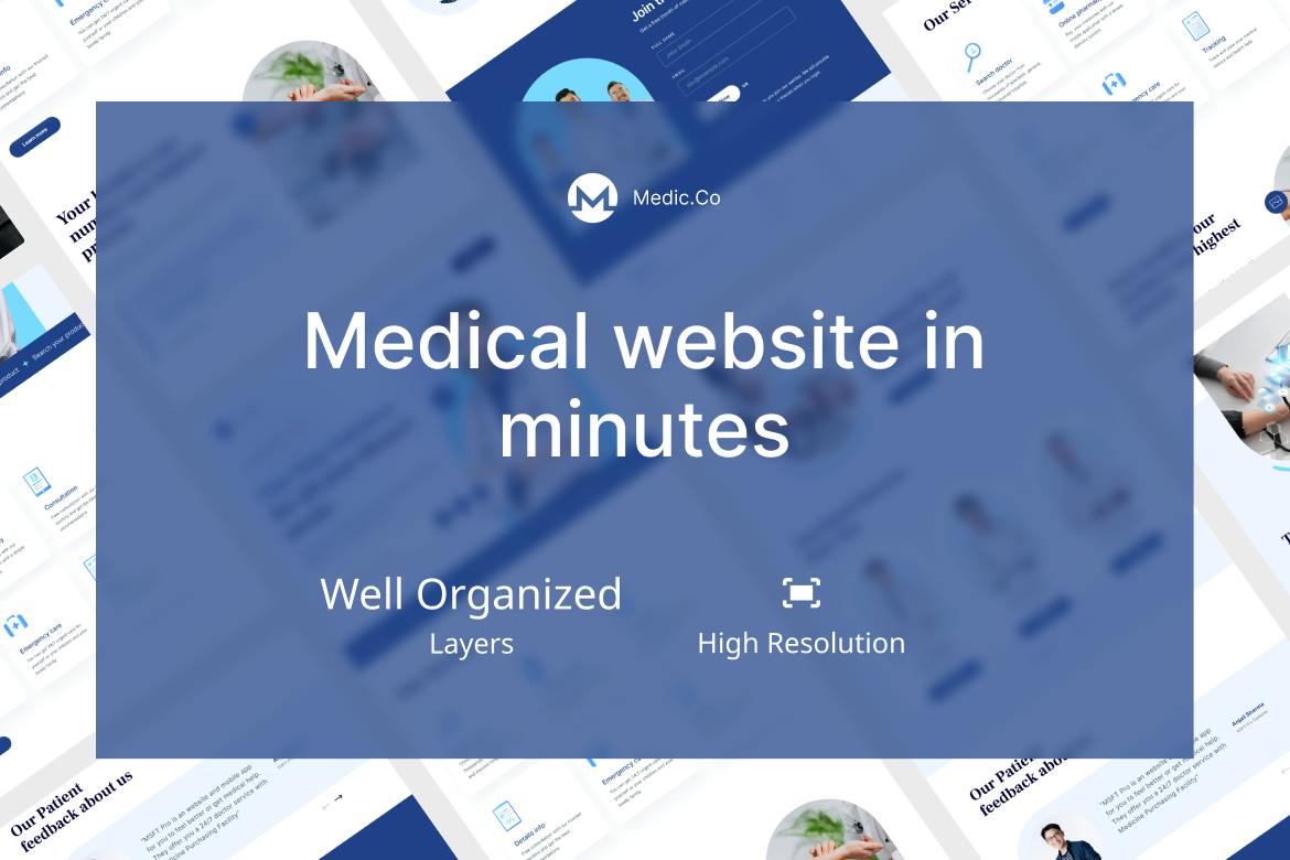 قالب Medic co Medical Figma