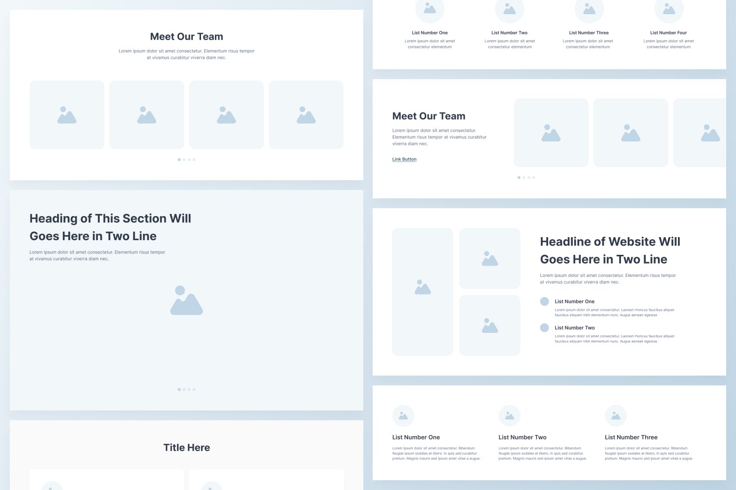 کیت Wireframe وب سایت