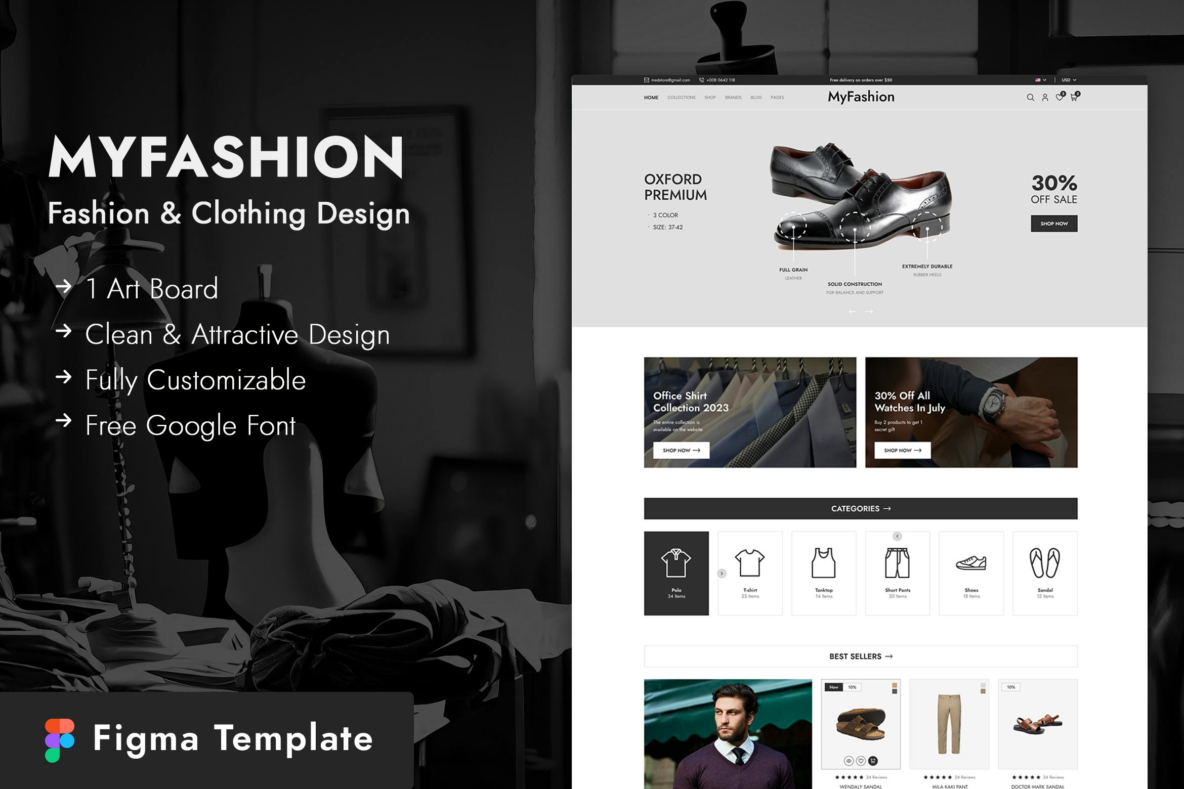 قالب فیگما مد و لباس MyFashion